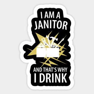 Caretaker Janitor Sticker